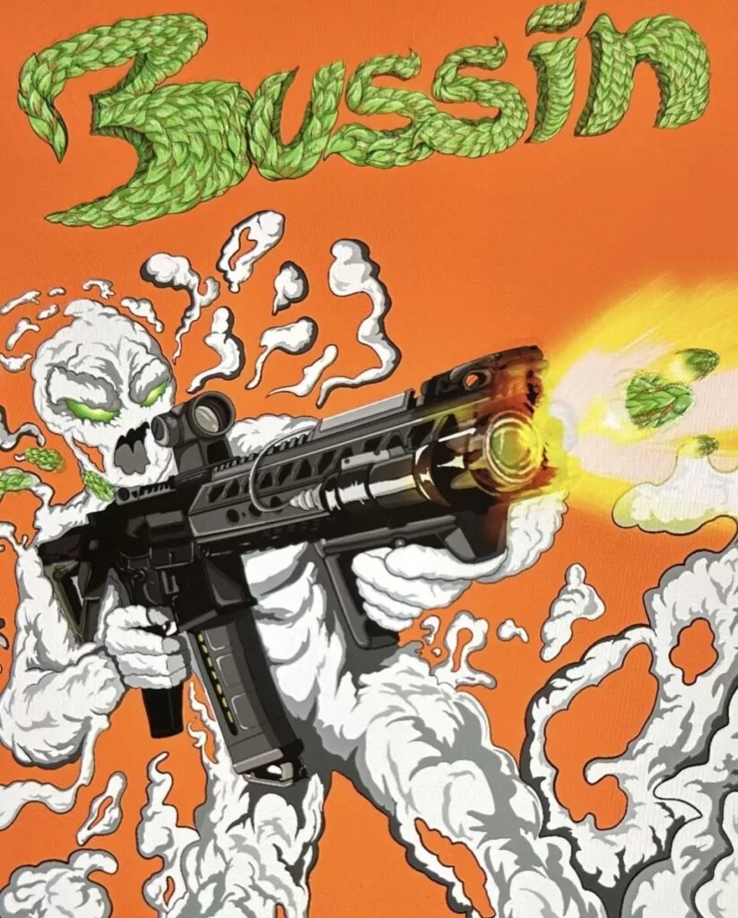 Chris brown Bussin artwork