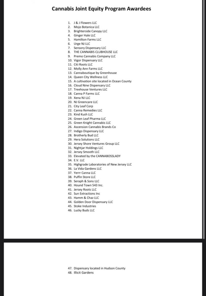 NJEDA Cannabis Equity Grants