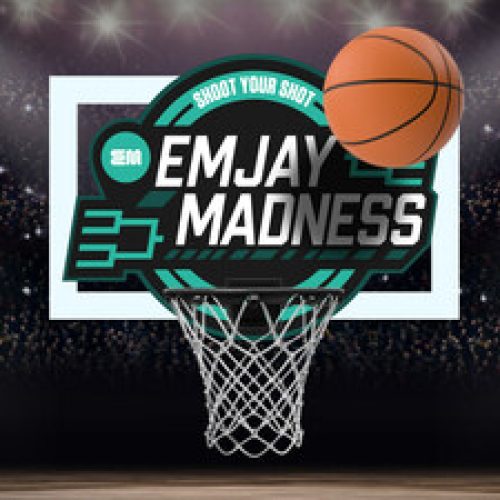 Emjay Madness graphic.
